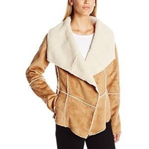 EUC Prana Townie Faux Leather Jacket Coat XS